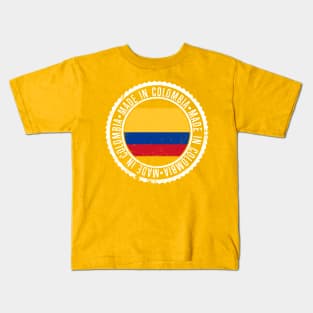 Made in colombia - hecho en colombia - grunge design Kids T-Shirt